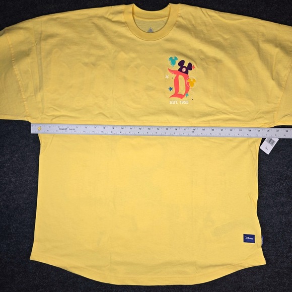 NWT Disney Disneyland Resort Play in Parks Yellow Spirit Jersey Size L - Picture 5 of 11